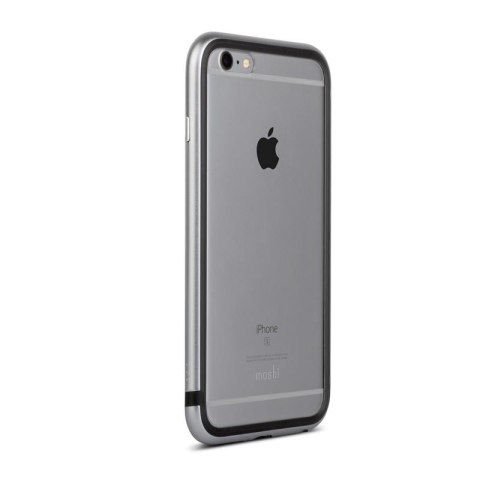 Moshi iGlaze Luxe - Etui z aluminiową ramką iPhone 6s Plus / iPhone 6 Plus (Titanium Grey) Moshi iGlaze Luxe - Etui z aluminiową ramką iPhone 6s Plus / iPhone 6 Plus (Titanium Grey)