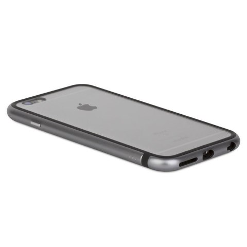 Moshi iGlaze Luxe - Etui z aluminiową ramką iPhone 6s Plus / iPhone 6 Plus (Titanium Grey) Moshi iGlaze Luxe - Etui z aluminiową ramką iPhone 6s Plus / iPhone 6 Plus (Titanium Grey)