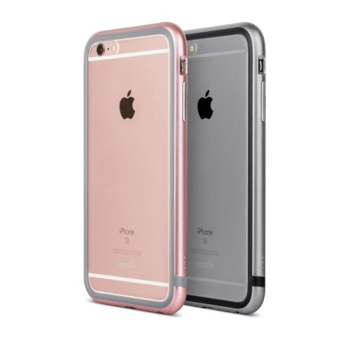 Moshi iGlaze Luxe - Etui z aluminiową ramką iPhone 6s Plus / iPhone 6 Plus (Titanium Grey) Moshi iGlaze Luxe - Etui z aluminiową ramką iPhone 6s Plus / iPhone 6 Plus (Titanium Grey)