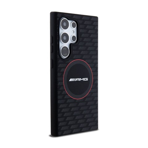 AMG Silicone Carbon Pattern MagSafe - Etui Samsung Galaxy S24 Ultra (czarny) AMG Silicone Carbon Pattern MagSafe - Etui Samsung Galaxy S24 Ultra (czarny)