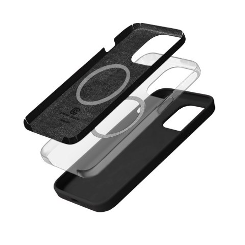 Crong Color Cover Magnetic - Etui iPhone 15 Pro MagSafe (czarny) Crong Color Cover Magnetic - Etui iPhone 15 Pro MagSafe (czarny)