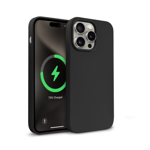 Crong Color Cover Magnetic - Etui iPhone 15 Pro MagSafe (czarny) Crong Color Cover Magnetic - Etui iPhone 15 Pro MagSafe (czarny)