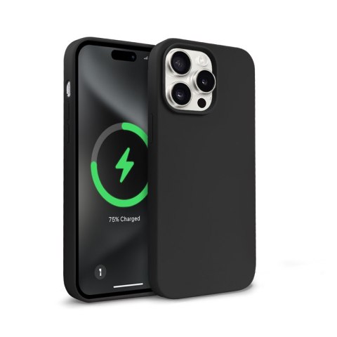 Crong Color Cover Magnetic - Etui iPhone 15 Pro MagSafe (czarny) Crong Color Cover Magnetic - Etui iPhone 15 Pro MagSafe (czarny)