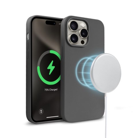 Crong Color Cover Magnetic - Etui iPhone 15 Pro MagSafe (tytanowy) Crong Color Cover Magnetic - Etui iPhone 15 Pro MagSafe (tytanowy)