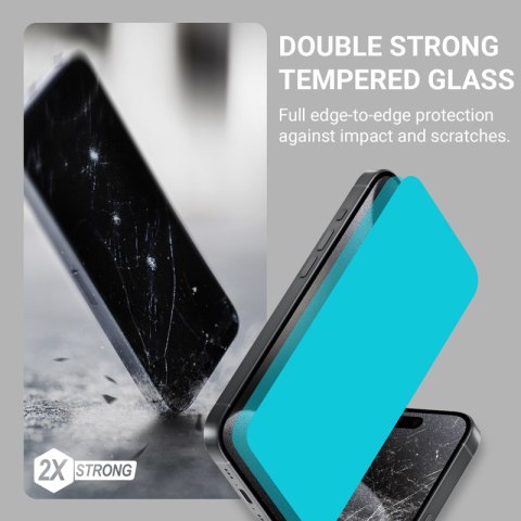 Crong EasyShield 2-Pack - Szkło hartowane iPhone 16 / iPhone 15 (2 sztuki) Crong EasyShield 2-Pack - Szkło hartowane iPhone 16 / iPhone 15 (2 sztuki)
