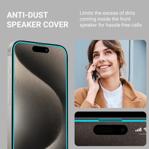 Crong EasyShield 2-Pack - Szkło hartowane iPhone 16 / iPhone 15 (2 sztuki) Crong EasyShield 2-Pack - Szkło hartowane iPhone 16 / iPhone 15 (2 sztuki)