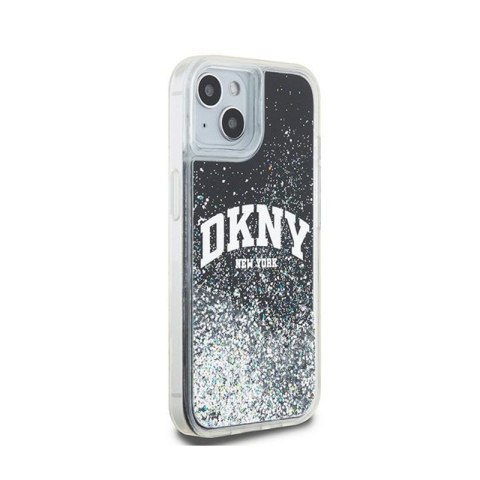 DKNY Liquid Glitter Big Logo - Etui iPhone 14 / 15 / 13 (czarny) DKNY Liquid Glitter Big Logo - Etui iPhone 14 / 15 / 13 (czarny)