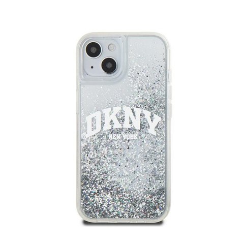DKNY Liquid Glitter Big Logo - Etui iPhone 15 / 14 / 13 (biały) DKNY Liquid Glitter Big Logo - Etui iPhone 15 / 14 / 13 (biały)