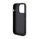 Guess 4G Bottom Stripe Metal Logo Collection - Etui iPhone 15 Pro (szary)