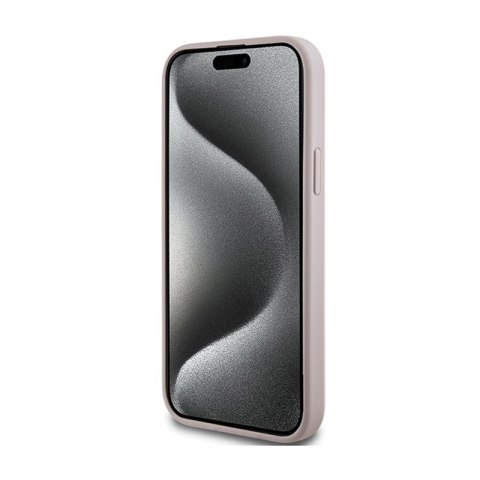 Guess 4G Collection Leather Metal Logo MagSafe - Etui iPhone 15 Plus / 14 Plus (różowy) Guess 4G Collection Leather Metal Logo MagSafe - Etui iPhone 15 Plus / 14 Plus (różowy)