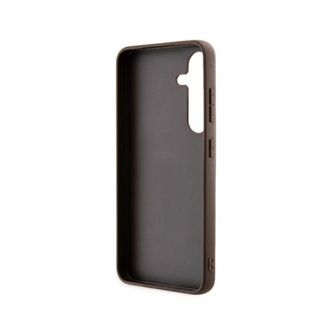 Guess 4G Metal Gold Logo - Etui Samsung Galaxy S24 (brązowy) Guess 4G Metal Gold Logo - Etui Samsung Galaxy S24 (brązowy)