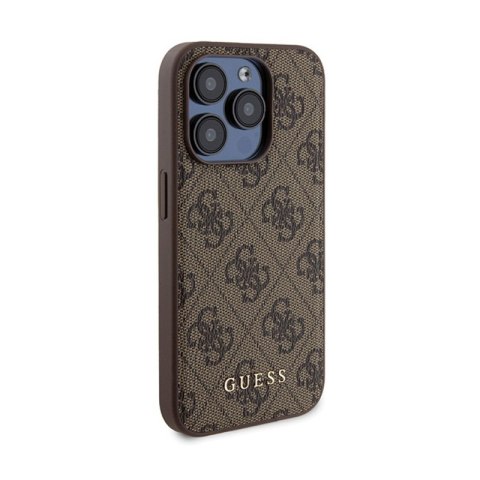 Guess Bundle Pack MagSafe 4G Metal Gold Logo - Zestaw etui + Power Bank 5000mAh MagSafe iPhone 15 Pro (brązowy) Guess Bundle Pack MagSafe 4G Metal Gold Logo - Zestaw etui + Power Bank 5000mAh MagSafe iPhone 15 Pro (brązowy)