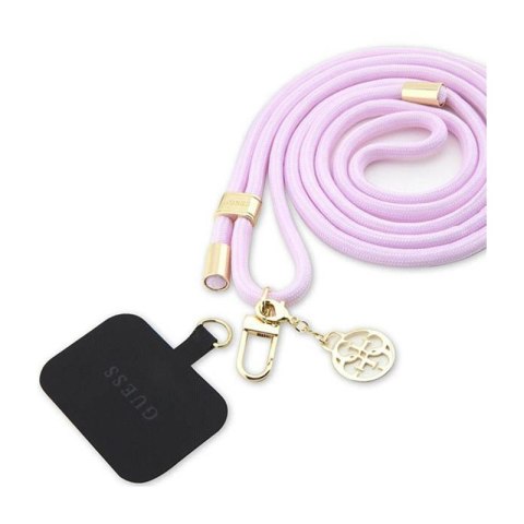 Guess CBDY Cord Nylon 4G Metal Charm - Uniwersalny pasek do telefonu (liliowy) Guess CBDY Cord Nylon 4G Metal Charm - Uniwersalny pasek do telefonu (liliowy)