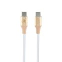 Guess Ebossed Logo - Kabel USB-C do USB-C Fast Charging 1.5m (złoty)