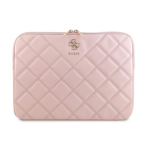 Guess Quilted 4G Sleeve - Etui na notebooka 13" / 14" (różowy) Guess Quilted 4G Sleeve - Etui na notebooka 13" / 14" (różowy)