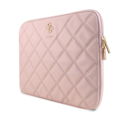 Guess Quilted 4G Sleeve - Etui na notebooka 13" / 14" (różowy) Guess Quilted 4G Sleeve - Etui na notebooka 13" / 14" (różowy)