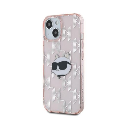 Karl Lagerfeld IML Choupette Head & Monogram - Etui iPhone 15 / 14 / 13 (różowy) Karl Lagerfeld IML Choupette Head & Monogram - Etui iPhone 15 / 14 / 13 (różowy)