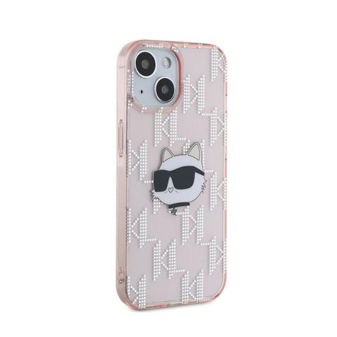 Karl Lagerfeld IML Choupette Head & Monogram - Etui iPhone 15 / 14 / 13 (różowy) Karl Lagerfeld IML Choupette Head & Monogram - Etui iPhone 15 / 14 / 13 (różowy)