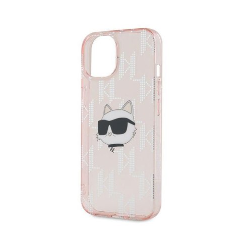 Karl Lagerfeld IML Choupette Head & Monogram - Etui iPhone 15 / 14 / 13 (różowy) Karl Lagerfeld IML Choupette Head & Monogram - Etui iPhone 15 / 14 / 13 (różowy)