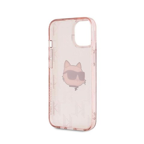 Karl Lagerfeld IML Choupette Head & Monogram - Etui iPhone 15 / 14 / 13 (różowy) Karl Lagerfeld IML Choupette Head & Monogram - Etui iPhone 15 / 14 / 13 (różowy)
