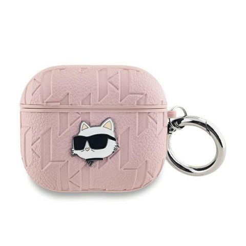 Karl Lagerfeld Monogram Choupette Head - Etui AirPods Pro 2 (różowy) Karl Lagerfeld Monogram Choupette Head - Etui AirPods Pro 2 (różowy)