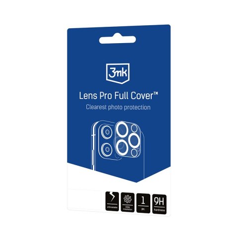 3mk Lens Pro Full Cover - Szkło na obiektyw aparatu iPhone 15 Pro / 15 Pro Max 3mk Lens Pro Full Cover - Szkło na obiektyw aparatu iPhone 15 Pro / 15 Pro Max
