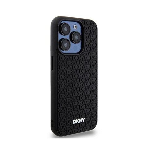 DKNY 3D Rubber Repeat Pattern - Etui iPhone 15 Pro Max (czarny) DKNY 3D Rubber Repeat Pattern - Etui iPhone 15 Pro Max (czarny)