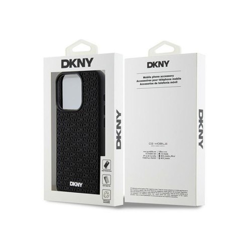 DKNY 3D Rubber Repeat Pattern - Etui iPhone 15 Pro Max (czarny) DKNY 3D Rubber Repeat Pattern - Etui iPhone 15 Pro Max (czarny)
