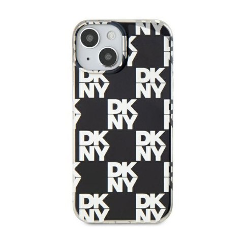 DKNY IML Checkered Mono Pattern - Etui do iPhone 15 Plus / 14 Plus (czarny) DKNY IML Checkered Mono Pattern - Etui do iPhone 15 Plus / 14 Plus (czarny)
