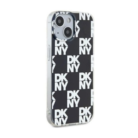 DKNY IML Checkered Mono Pattern - Etui do iPhone 15 Plus / 14 Plus (czarny) DKNY IML Checkered Mono Pattern - Etui do iPhone 15 Plus / 14 Plus (czarny)