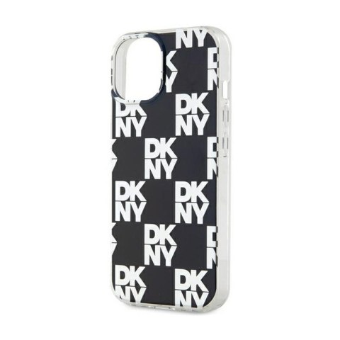 DKNY IML Checkered Mono Pattern - Etui do iPhone 15 Plus / 14 Plus (czarny) DKNY IML Checkered Mono Pattern - Etui do iPhone 15 Plus / 14 Plus (czarny)
