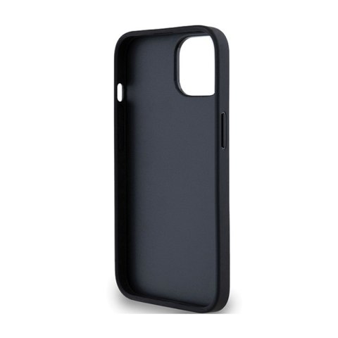 DKNY Leather Mono Stripe & Metal Logo - Etui iPhone 14 / 15 / 13 (czarny) DKNY Leather Mono Stripe & Metal Logo - Etui iPhone 14 / 15 / 13 (czarny)