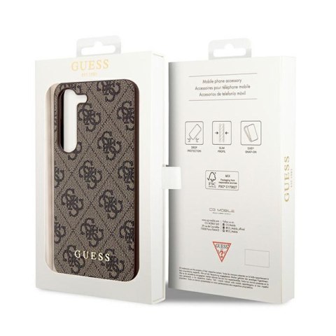 Guess 4G Charms Collection - Etui Samsung Galaxy A55 5G (brązowy) Guess 4G Charms Collection - Etui Samsung Galaxy A55 5G (brązowy)