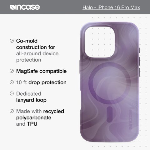 Incase Halo Case MagSafe - Etui iPhone 16 Pro Max (Tidal Ocean) Incase Halo Case MagSafe - Etui iPhone 16 Pro Max (Tidal Ocean)