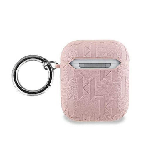 Karl Lagerfeld Monogram Karl & Choupette Head - Etui AirPods 1/2 gen (różowy) Karl Lagerfeld Monogram Karl & Choupette Head - Etui AirPods 1/2 gen (różowy)