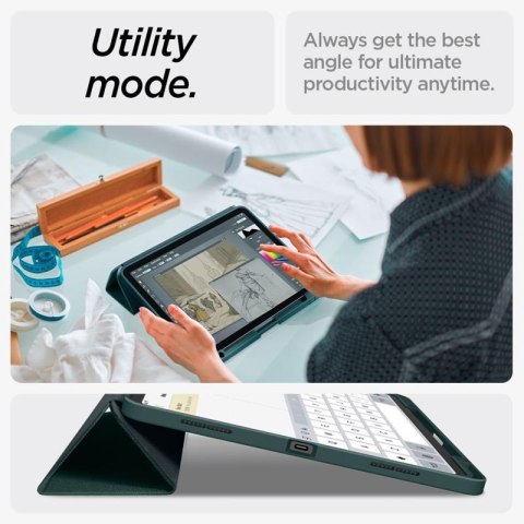 Spigen Urban Fit - Etui do iPad Air 13" (M2, 2024) (Midnight Green) Spigen Urban Fit - Etui do iPad Air 13" (M2, 2024) (Midnight Green)