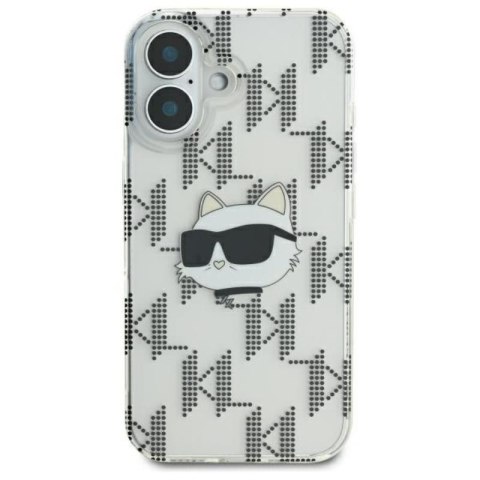 Karl Lagerfeld IML Choupette Head Electroplated - Etui iPhone 16 (przezroczysty) Karl Lagerfeld IML Choupette Head Electroplated - Etui iPhone 16 (przezroczysty)