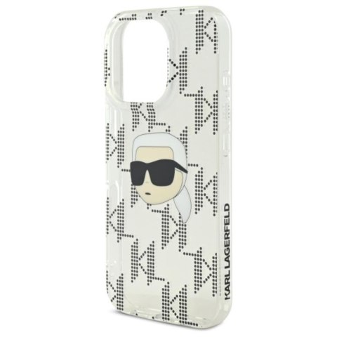 Karl Lagerfeld IML Karl Head Electroplated - Etui iPhone 16 Pro (przezroczysty) Karl Lagerfeld IML Karl Head Electroplated - Etui iPhone 16 Pro (przezroczysty)