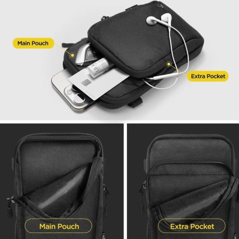 Spigen KD400 Universal Cross Bag Klasden - Torba na telefon / saszetka na ramię (Czarny) Spigen KD400 Universal Cross Bag Klasden - Torba na telefon / saszetka na ramię (Czarny)