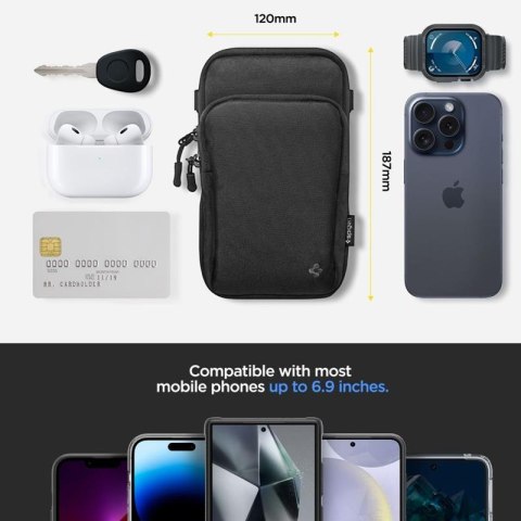 Spigen KD400 Universal Cross Bag Klasden - Torba na telefon / saszetka na ramię (Czarny) Spigen KD400 Universal Cross Bag Klasden - Torba na telefon / saszetka na ramię (Czarny)