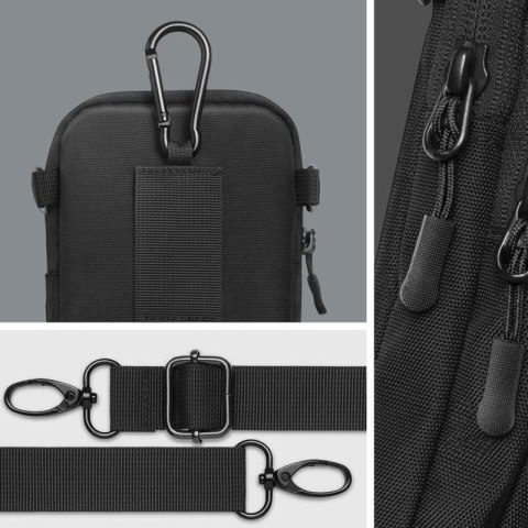 Spigen KD400 Universal Cross Bag Klasden - Torba na telefon / saszetka na ramię (Czarny) Spigen KD400 Universal Cross Bag Klasden - Torba na telefon / saszetka na ramię (Czarny)