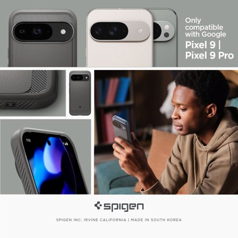 Spigen Rugged Armor - Etui do Google Pixel 9 / 9 Pro (Marble Grey) Spigen Rugged Armor - Etui do Google Pixel 9 / 9 Pro (Marble Grey)