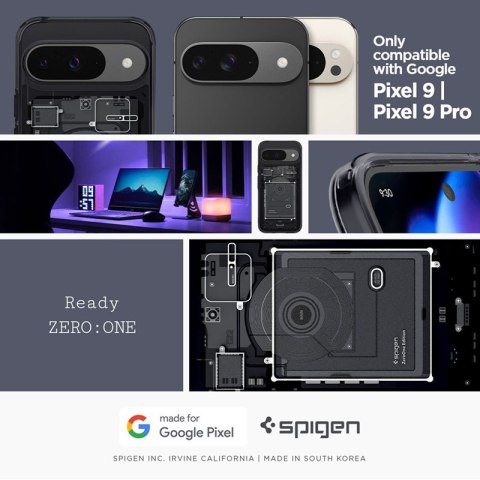 Spigen Ultra Hybrid - Etui do Google Pixel 9 / 9 Pro (Zero One) Spigen Ultra Hybrid - Etui do Google Pixel 9 / 9 Pro (Zero One)