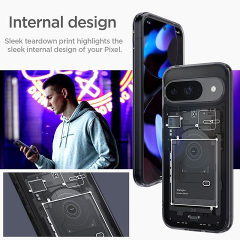 Spigen Ultra Hybrid - Etui do Google Pixel 9 / 9 Pro (Zero One) Spigen Ultra Hybrid - Etui do Google Pixel 9 / 9 Pro (Zero One)
