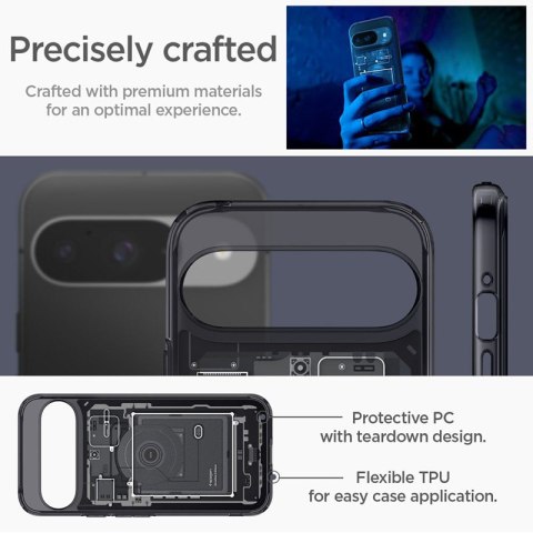 Spigen Ultra Hybrid - Etui do Google Pixel 9 / 9 Pro (Zero One) Spigen Ultra Hybrid - Etui do Google Pixel 9 / 9 Pro (Zero One)
