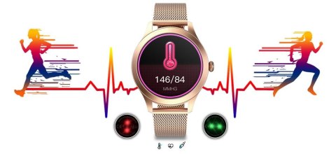 G.Rossi Damski SMARTWATCH G.Rossi SW014G-2 Różowe złoto G.Rossi Damski SMARTWATCH G.Rossi SW014G-2 Różowe złoto