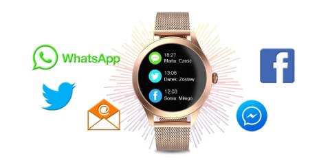G.Rossi Damski SMARTWATCH G.Rossi SW014G-2 Różowe złoto G.Rossi Damski SMARTWATCH G.Rossi SW014G-2 Różowe złoto