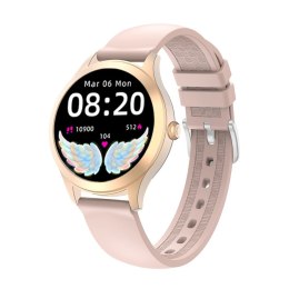 G.Rossi Damski SMARTWATCH G.Rossi SW014G-3 Różowe złoto, Silikonowy pasek