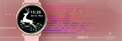 G.Rossi Damski SMARTWATCH G.Rossi SW015-2 Różowy G.Rossi Damski SMARTWATCH G.Rossi SW015-2 Różowy