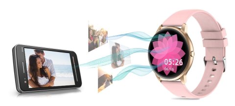 G.Rossi Damski SMARTWATCH G.Rossi SW015-2 Różowy G.Rossi Damski SMARTWATCH G.Rossi SW015-2 Różowy